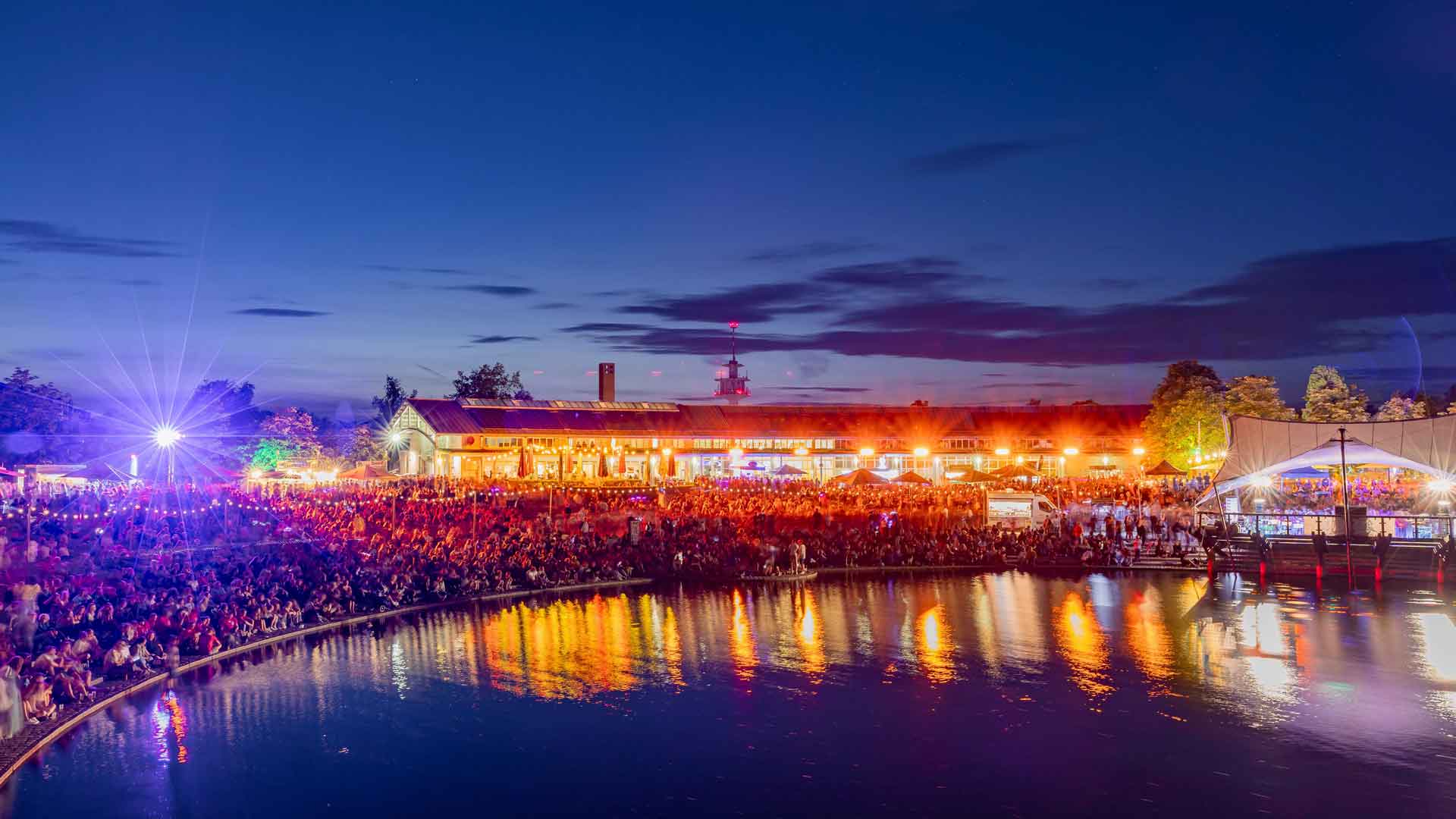 Freiburger Seefest Abendansicht 